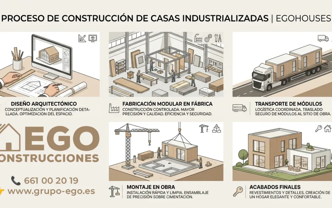 Cómo se construye una casa industrializada paso a paso