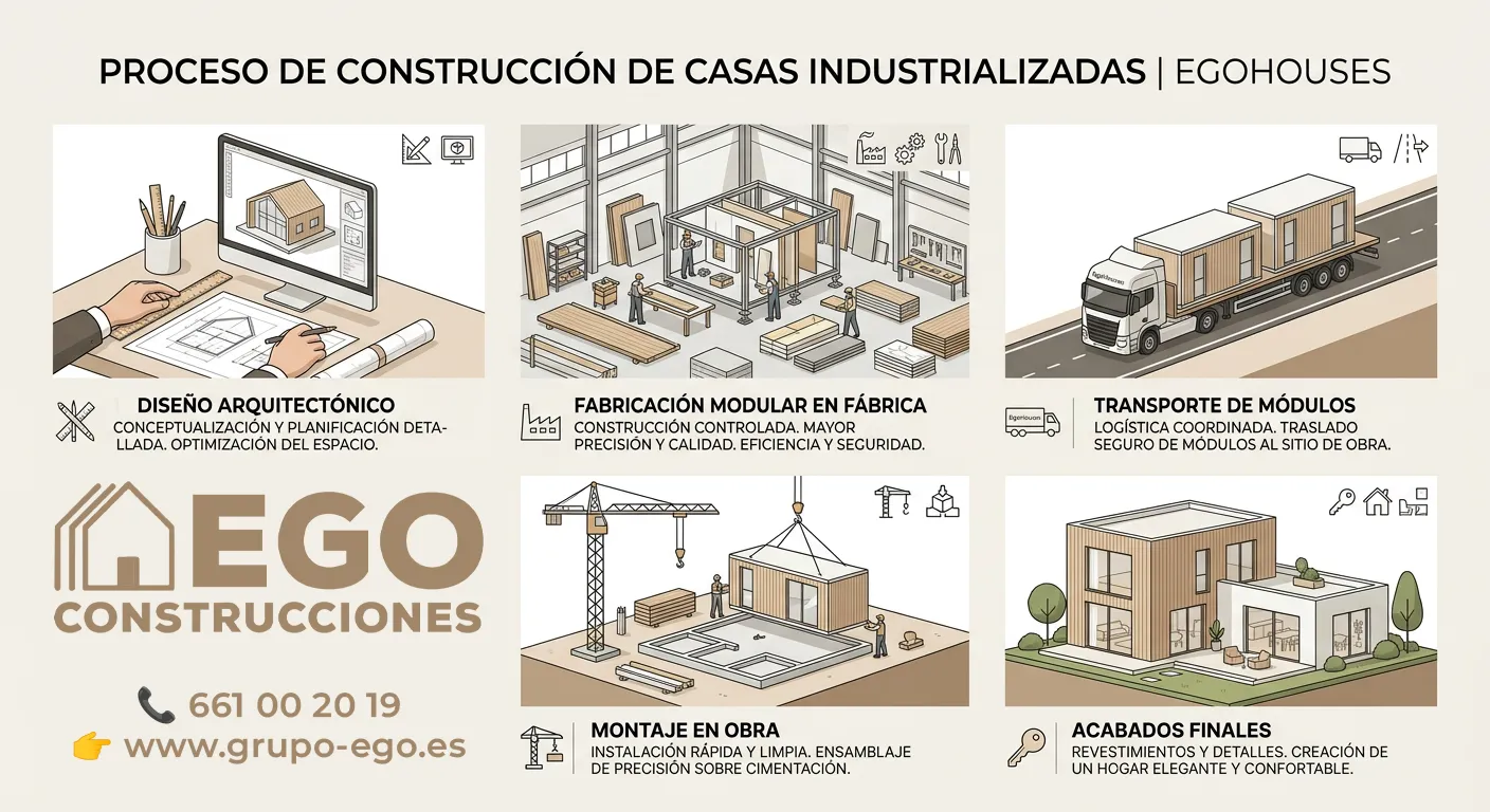 Cómo se construye una casa industrializada paso a paso EGO Cómo se construye una casa industrializada paso a paso EGO